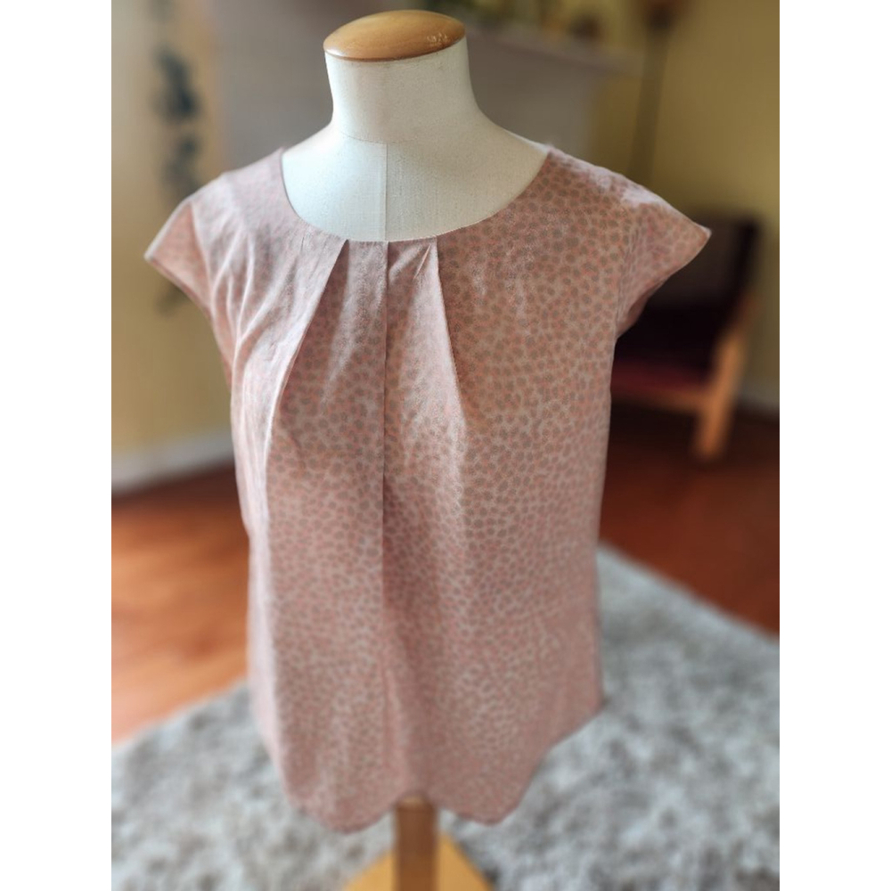 Women's Violet & Claire Top Size S Peach Gray - Picture 2 of 4